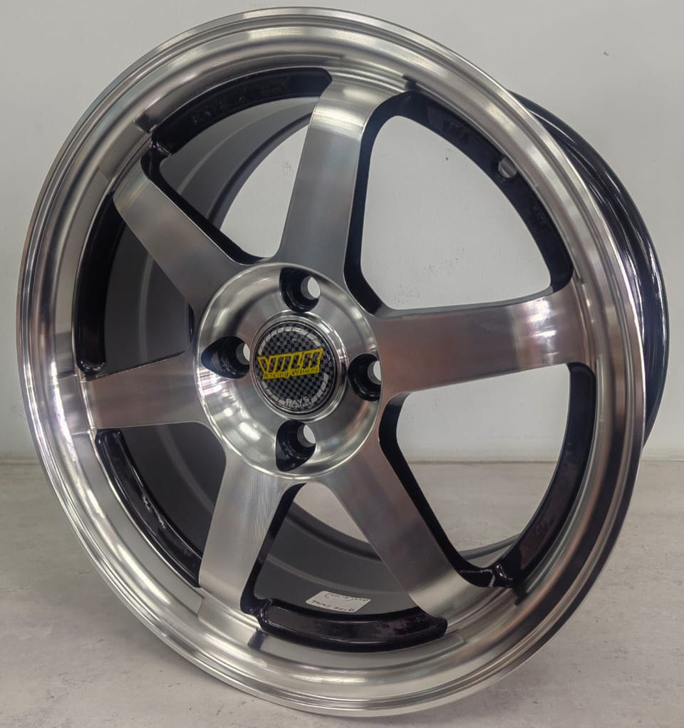 15" KR DX146B (15X7J/4-100) ET38 BLACK+MLIP