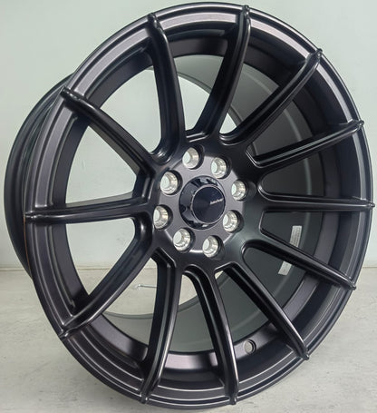 15" KR AS25 B (15X8.25/4-100/114) MATT BLACK ET 20