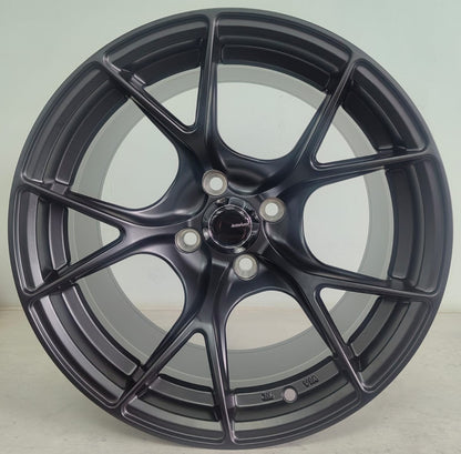 15" KR AS26 B (15X8.25J/4-100) MATT BLACK