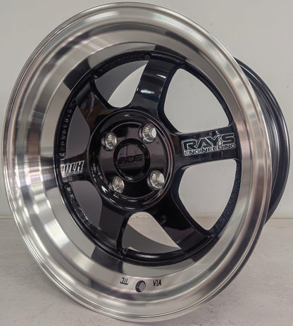 15" KR AS35 2 (15X8.25J/4-100) BLACK ET 20