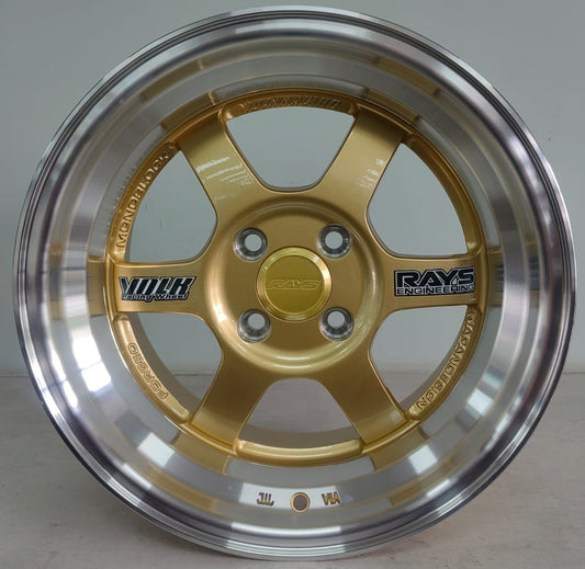 15" KR AS35 5 (15X8.25J/4-100) GOLD ET 20
