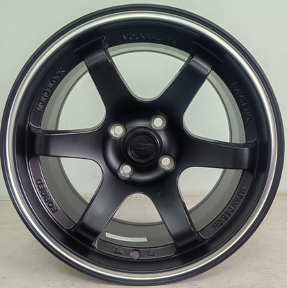 15" KR AS37 8 (15X8.25J/4-100) MATT BLACK ET 20