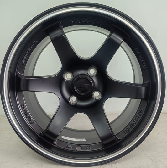 15" KR AS37 8 (15X8.25J/4-100) MATT BLACK ET 20