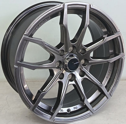 15" KR AS545 8 (15X7/4-100/114) HYPER BLACK