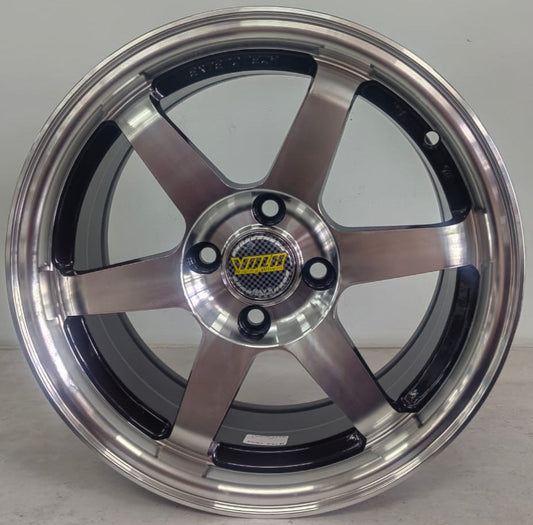 15" KR DX146B (15X7J/4-100) ET38  BLACK+MLIP