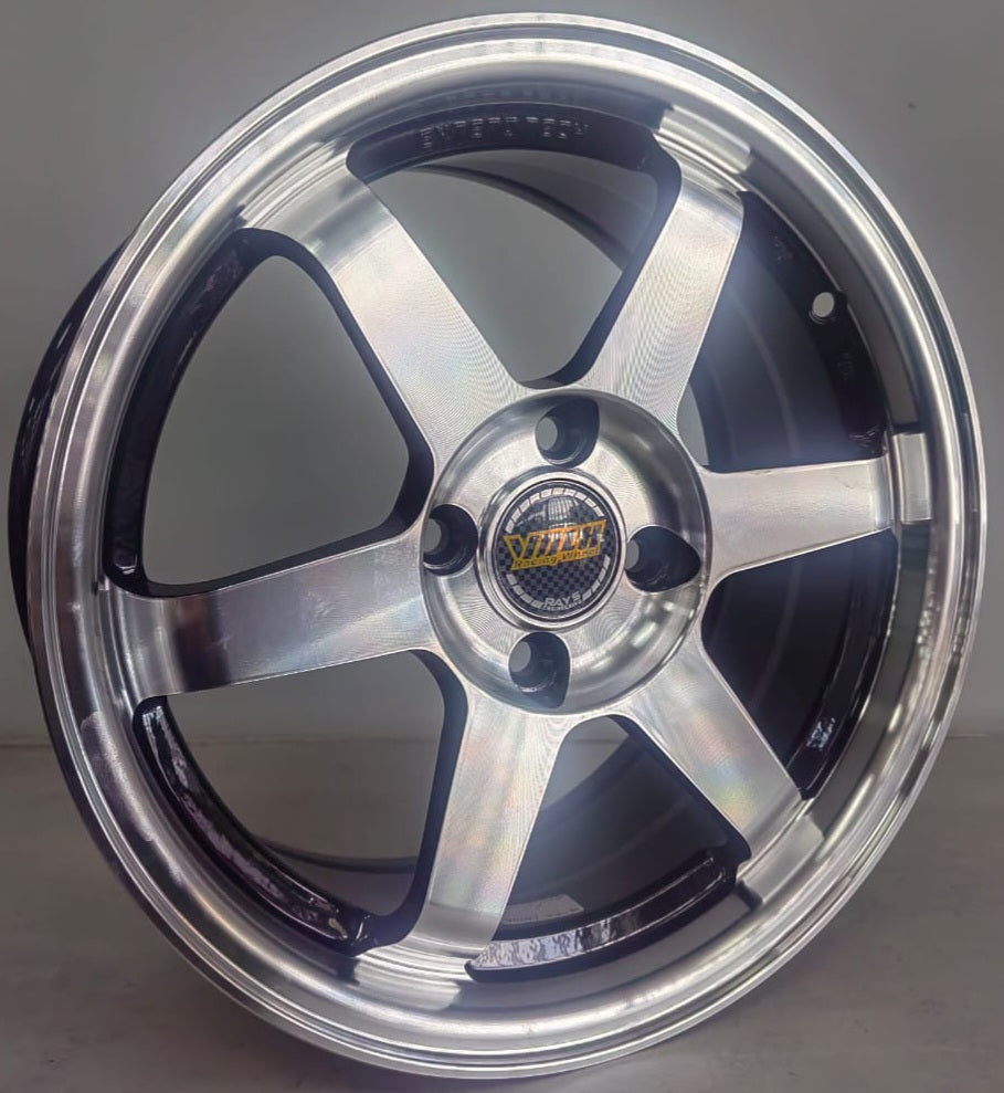 15" KR DX146B (15X7J/4-100) ET38  BLACK+MLIP