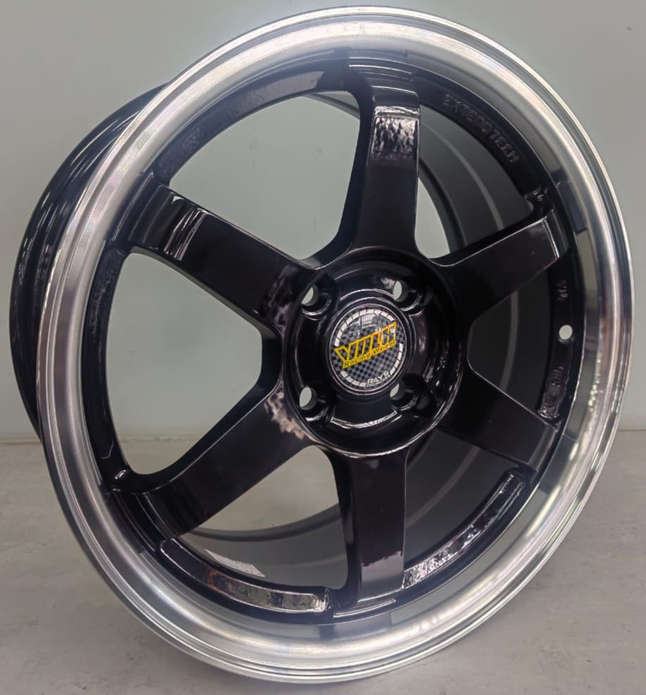15" KR DX146C (15X7J/4-100) ET38  BLACK+MLIP