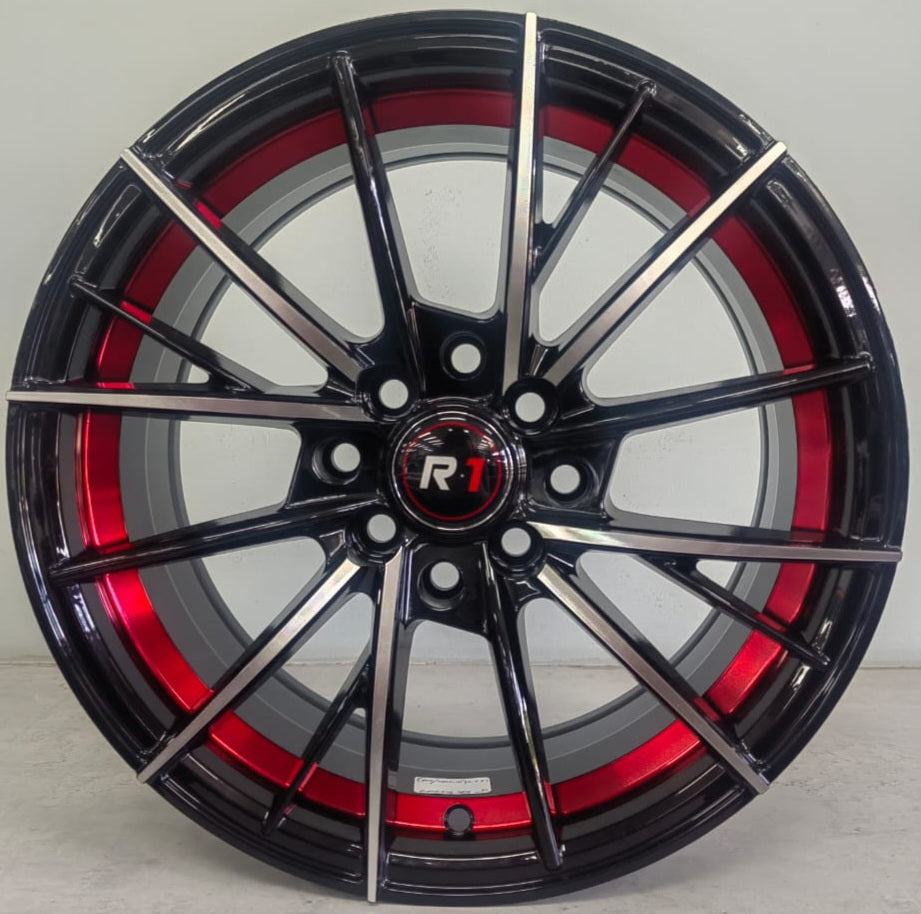 15" KR DX244(15X7J/4-100/114) ET3 BMF+RED UNDERCUT