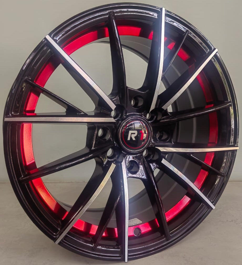 15" KR DX244(15X7J/4-100/114) ET3 BMF+RED UNDERCUT