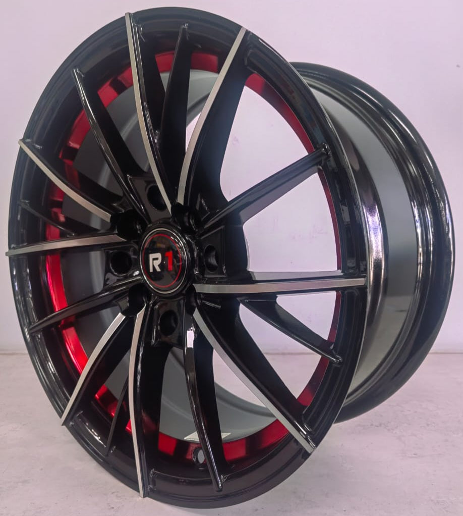 15" KR DX244(15X7J/4-100/114) ET3 BMF+RED UNDERCUT