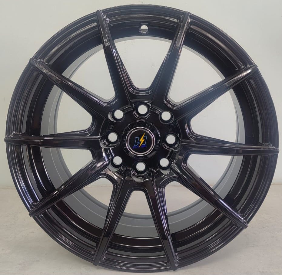 15" KR DX525 (15X6.5J/4-100/114) ET30  GLOSS BLACK