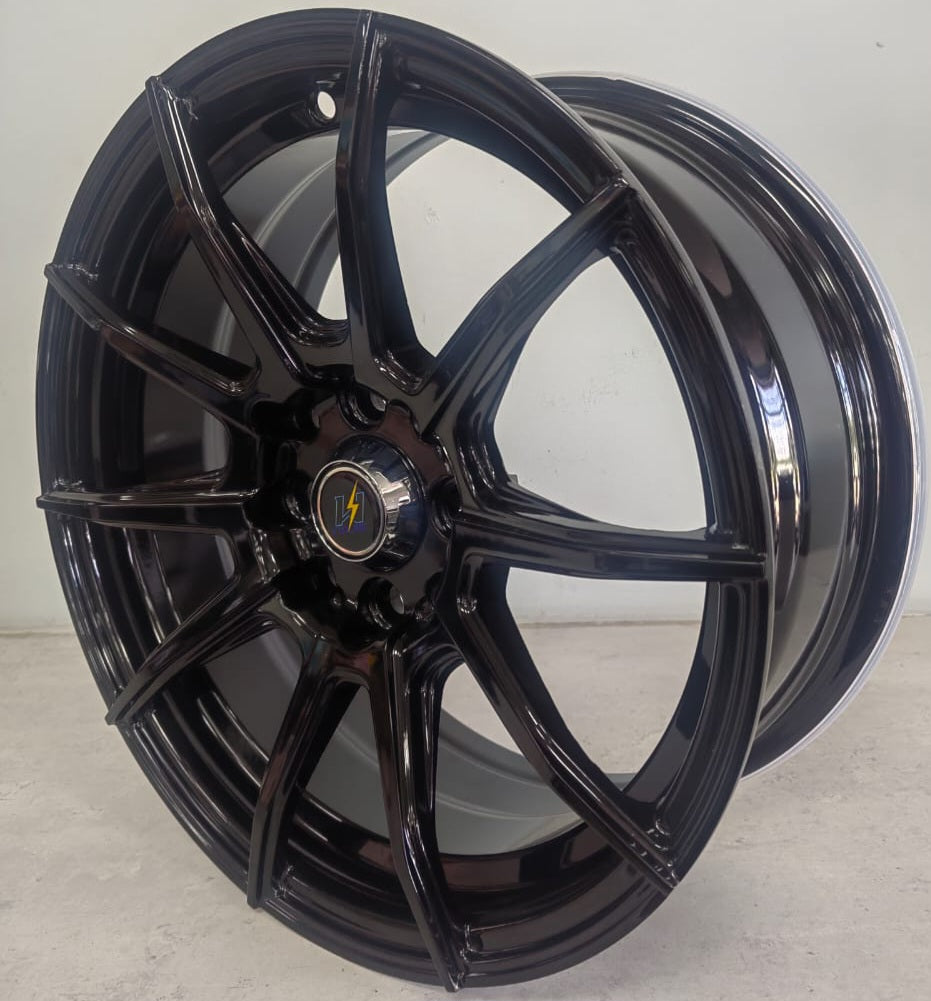 15" KR DX525 (15X6.5J/4-100/114) ET30  GLOSS BLACK