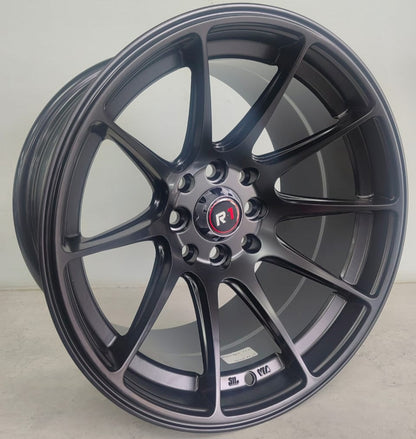 15" KR DX616 B (15x8.25J/4-100/114) ET 0  MATT BLK