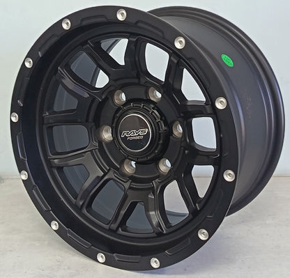 15" KR XPHR001 (15X8.0/6-139) MATTE BLACK