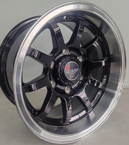15" KR XPHR002 (15X8.0/6-139) SEMI M-BL