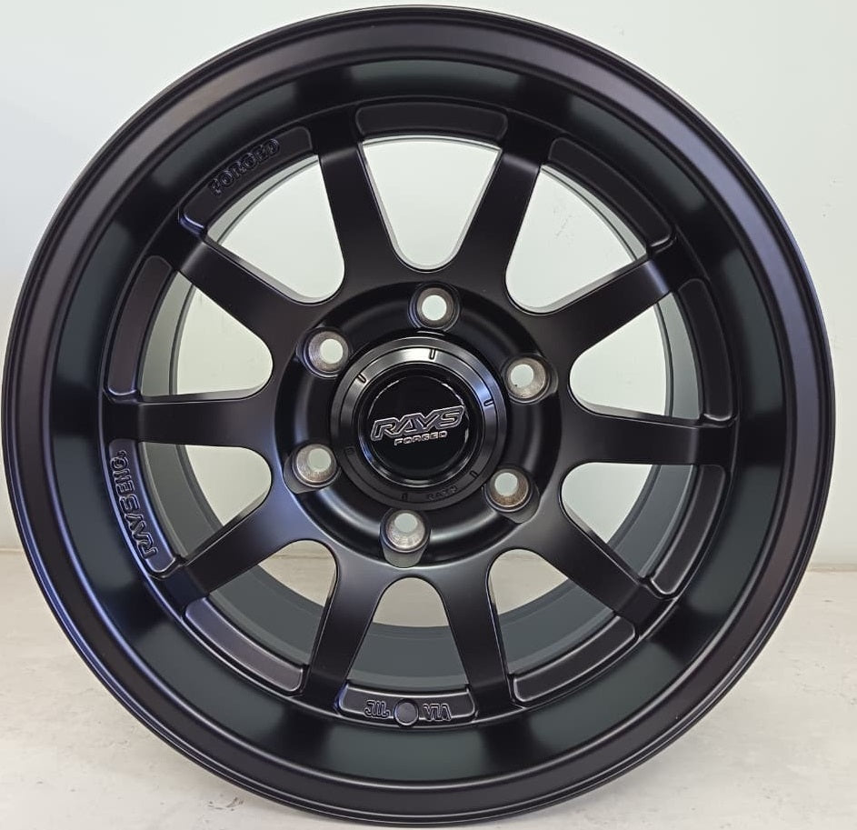 15" KR XPHR002 P1 (15X8/6-139) SEMI MATT BLACK ET0