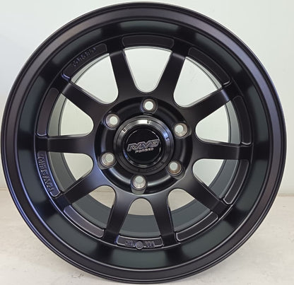 15" KR XPHR002 P1 (15X8/6-139) SEMI MATT BLACK ET0