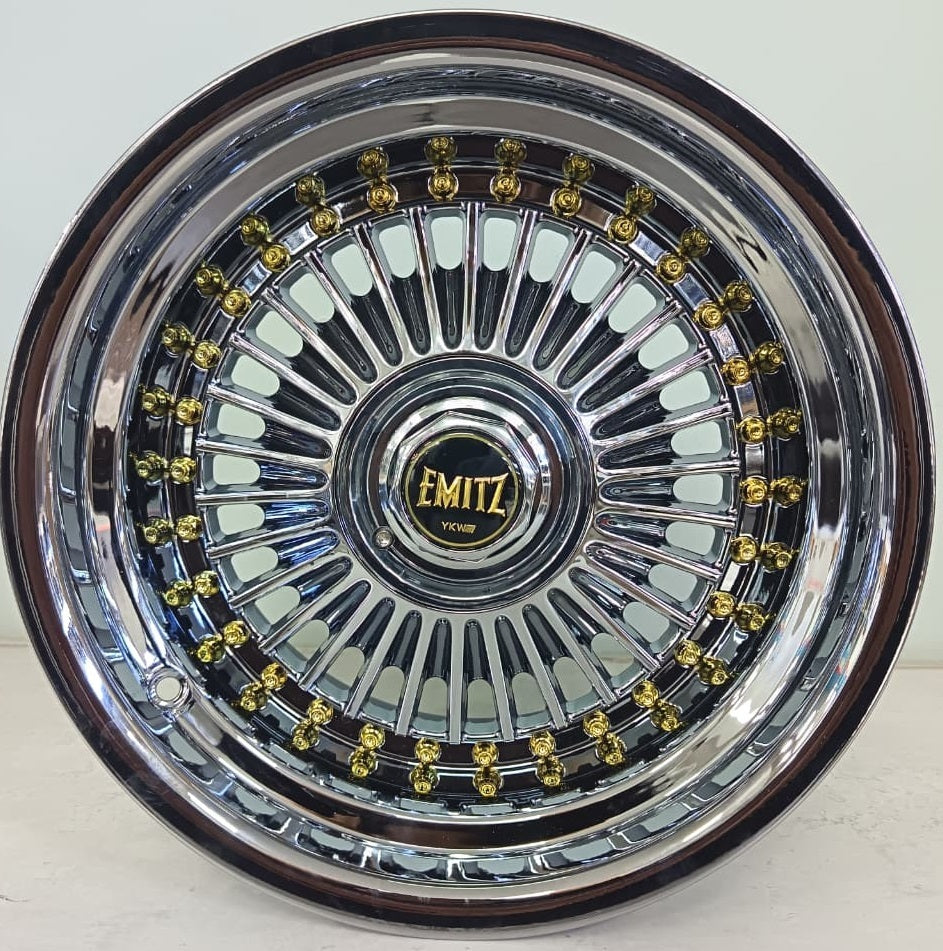 15" KR YKW5036 9 (15X8/4/5-100) EYT0 BLACK CHROME