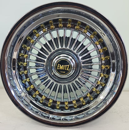 15" KR YKW5036 9 (15X8/4/5-100) EYT0 BLACK CHROME