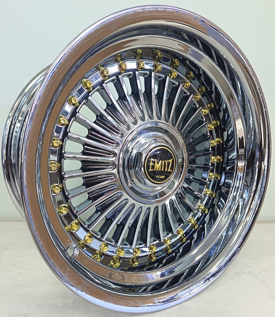 15" KR YKW5036 9 (15X8/4/5-100) EYT0 BLACK CHROME