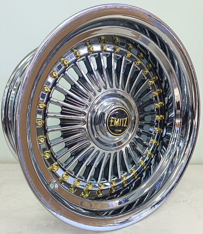 15" KR YKW5036 9 (15X8/4/5-100) EYT0 BLACK CHROME