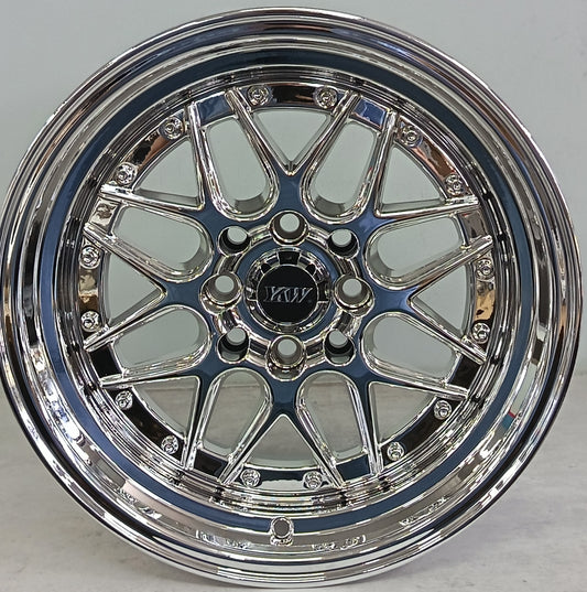 15" KR YKW5039 7/8 (15X8/9/4-100/114) CHROME NW