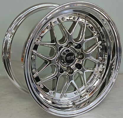 15" KR YKW5039 7/8 (15X8/9/4-100/114) CHROME NW