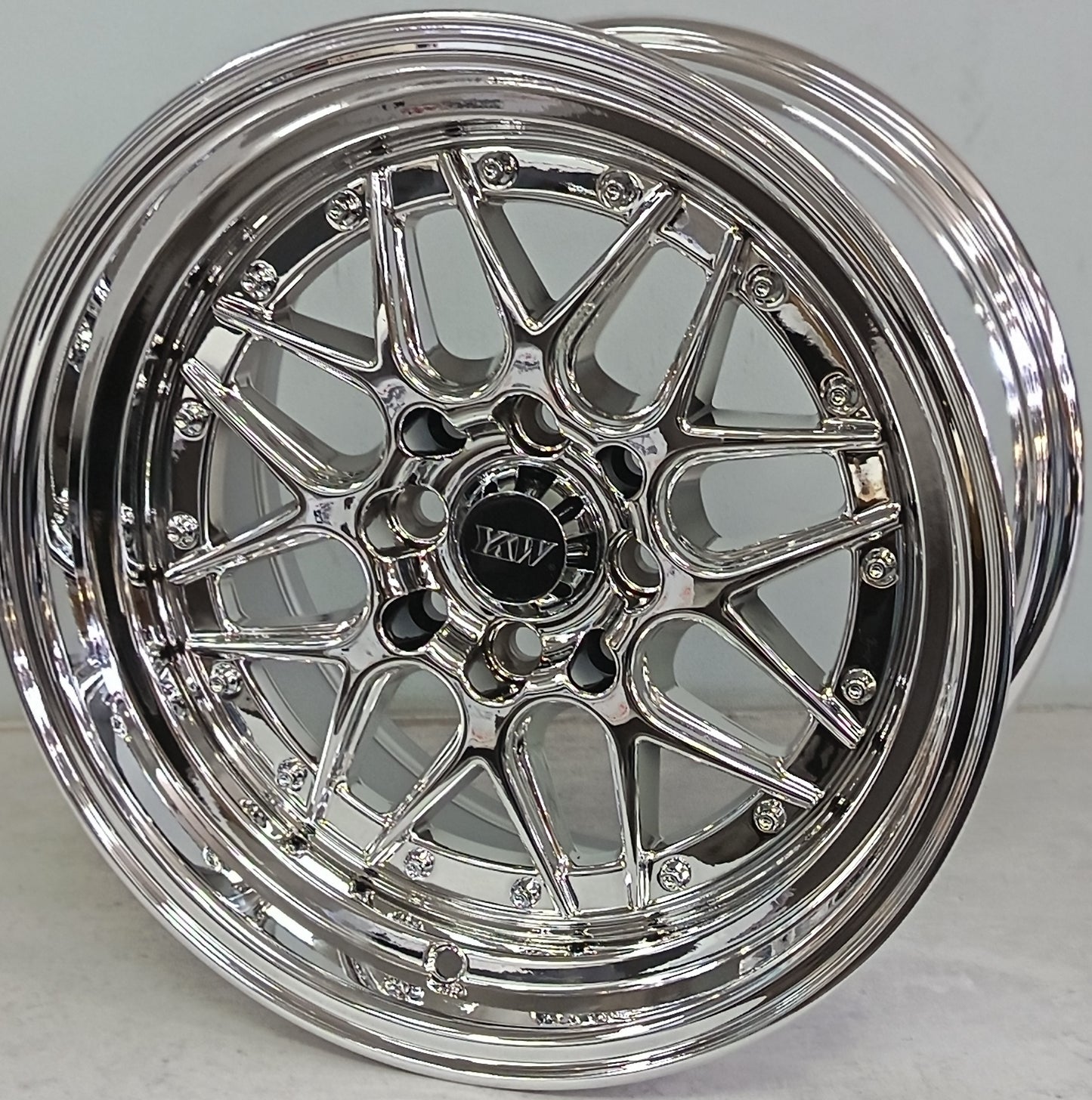 15" KR YKW5039 7/8 (15X8/9/4-100/114) CHROME NW