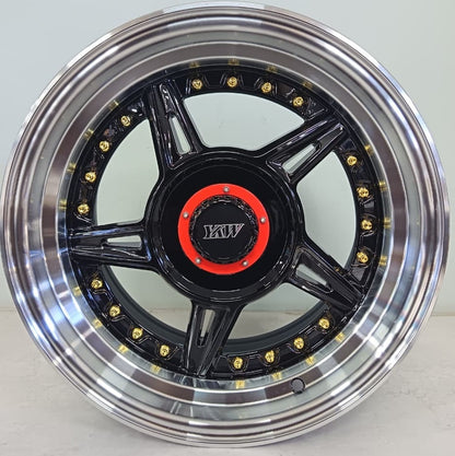 15" KR YKW5663 2 (15X8.25/4-100/114) ET15 BL+GO
