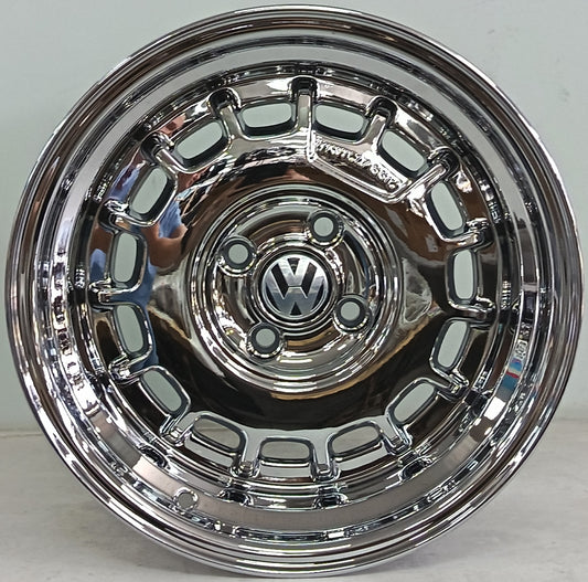 15" KR YKW5890 T (15X8.25/4-100) BL CHROME