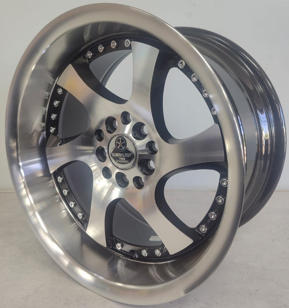 16" KR 501B (16X8.5J/5-100/114) ET25  BM+RIVETS