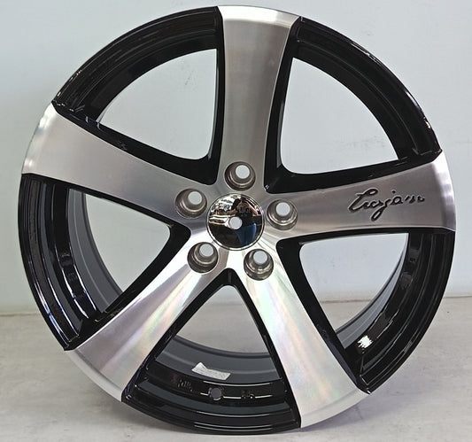 16" KR YKW6869 D (16X7.0J/5-100) BLACK FIN ET 35