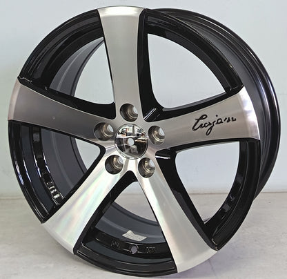 16" KR YKW6869 D (16X7.0J/5-100) BLACK FIN ET 35