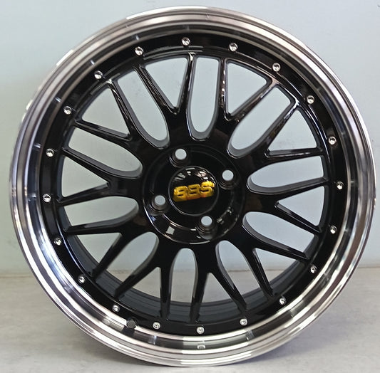 17" NDT OTA097 (17X7.5J/4-100) ET35 BLACK MLIP BBS