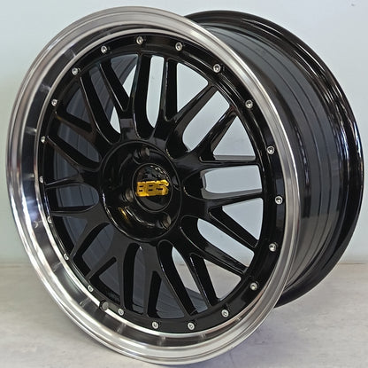 17" NDT OTA097 (17X7.5J/4-100) ET35 BLACK MLIP BBS