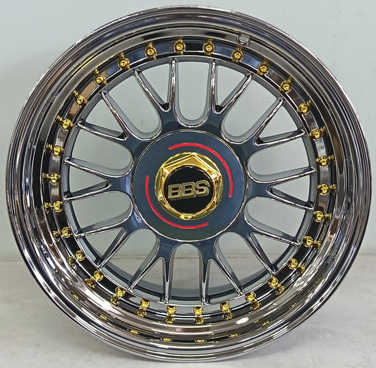 17" KR YKW7031 G (17X8.5/4-100/5-100) BL CHROME