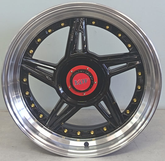 17" KR YKW7663N (17X8.5/5-100/114) BL+GO ET 20