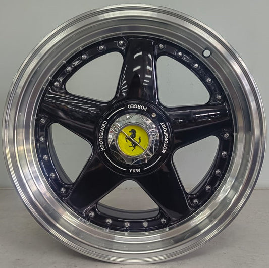 17" KR YKW7666RC (17X8.5/4/5-100) BL ET 25