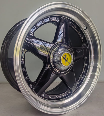 17" KR YKW7666RC (17X8.5/4/5-100) BL ET 25