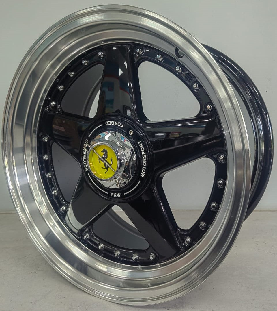 17" KR YKW7666RC (17X8.5/4/5-100) BL ET 25