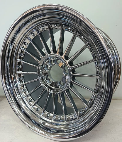 17" KR YKW7670 92/93 (17X8/9/4/5-100)BL CHROME N/W