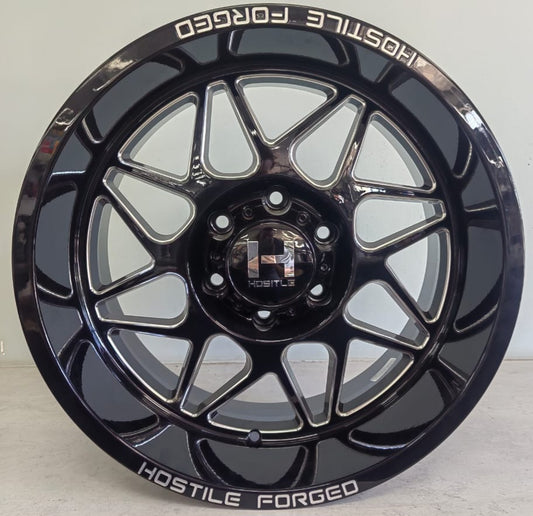 18" KR XPF019B (18X9.5/6-139) BLACK MILLING ET -12