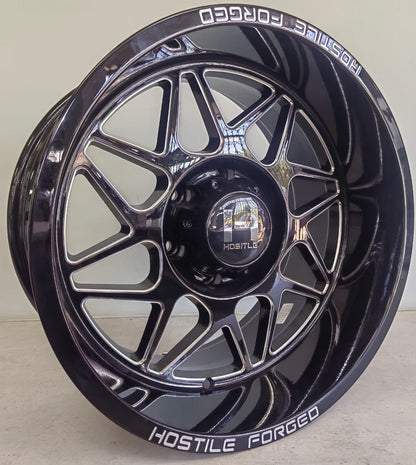 18" KR XPF019B (18X9.5/6-139) BLACK MILLING ET -12