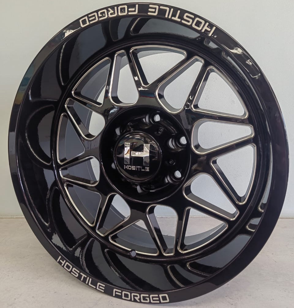 18" KR XPF019B (18X9.5/6-139) BLACK MILLING ET -12