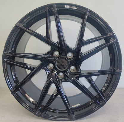 19" KR RS334 (19X8.5/9.5/5-112) N/WIDE GLOSS BLK