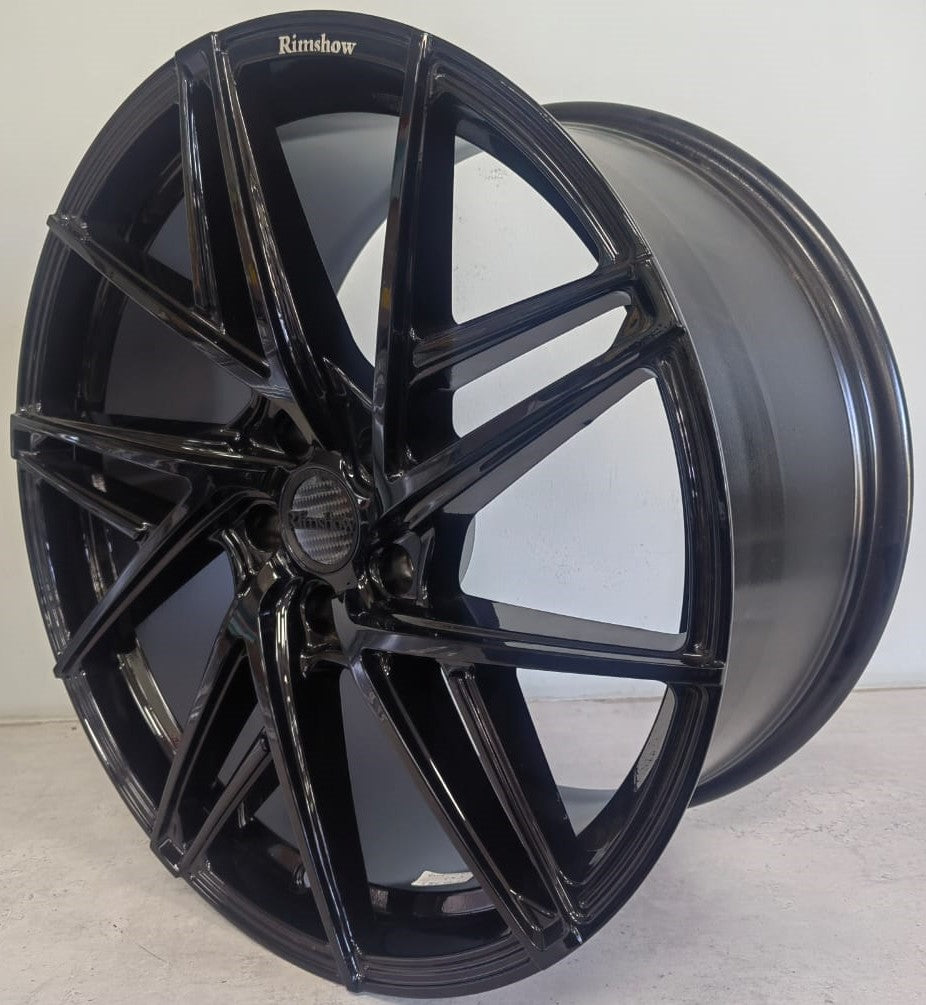 19" KR RS334 (19X8.5/9.5/5-112) N/WIDE GLOSS BLK