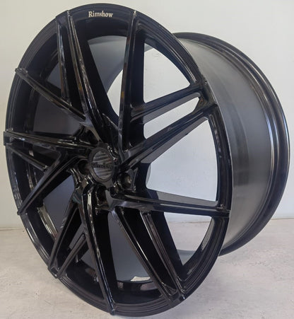 19" KR RS334 (19X8.5/9.5/5-112) N/WIDE GLOSS BLK