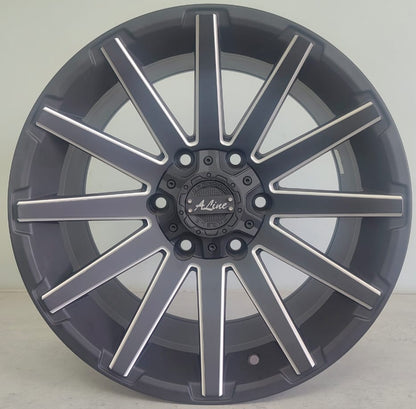 17" ALINE DARE (17X9J/6-139) 4X4 ET15 STBLKMILLED