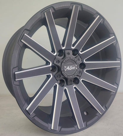 17" ALINE DARE (17X9J/6-139) 4X4 ET15 STBLKMILLED