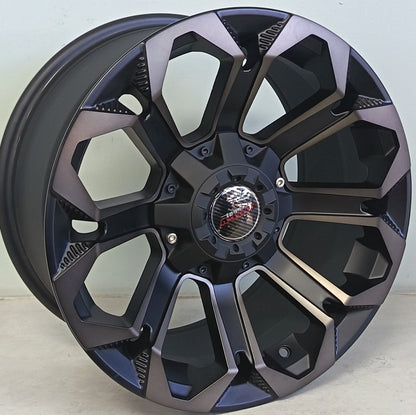 17" ALINE HURRICANE (17X9J/6-139) 4X4 25STBLKTNTBR